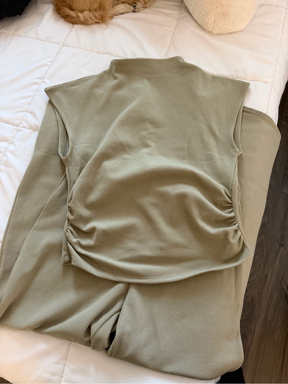 H & M Sleeveless Mock Neck pant set L